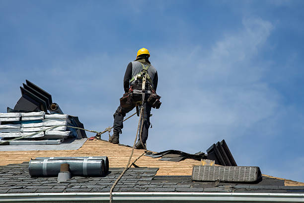 Professional Roof Replacement technician working in Preston, CT